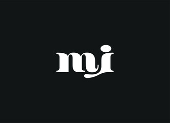 MI letter logo and initial logo design