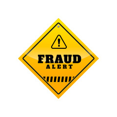 Fraud alert sign background1