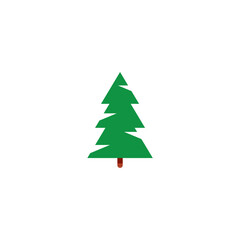Christmas fir tree set vector vector