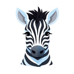 a cartoon of a zebra