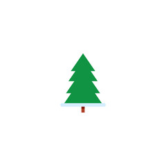 Obraz premium Christmas fir tree set vector vector