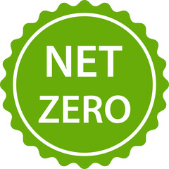 net zero carbon footprint icon emissions free no atmosphere pollution CO2 neutral stamp for graphic design, logo, website, social media, mobile app, UI