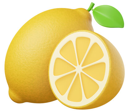 3D Lemon Illustration
