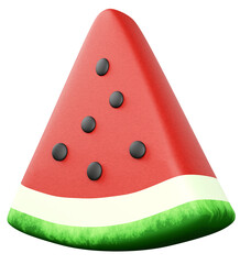 3D Watermelon Illustration