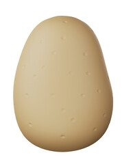 3D Potato Illustration