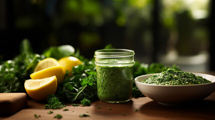 herbs in a glass HD 8K wallpaper Stock Photographic Image 