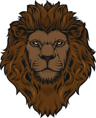  illustration vector graphic of lion head mascot good for logo sport ,t-shirt ,logo