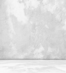 Background White Wall Grey Studio Floor Kitchen Table Platform Foom Gray 3d Cement Mockup Scene Light Shadow Backdrop Concrete Place Product Empty Loft Workshop Shelf Bg Minimal Mockup Display Bar.