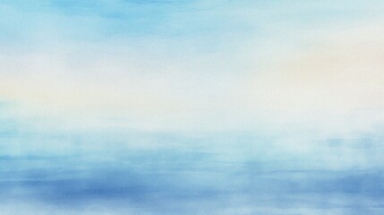 Obraz premium watercolor painting of abstract ocean horizon sunset background template