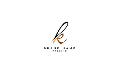 Fototapeta premium PKR, PRK, KPR, KRP, RKP, RPK, Abstract initial monogram letter alphabet logo design 