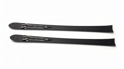 Pair of Black Skis