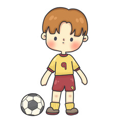 child soccer player