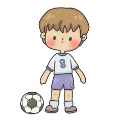 boy with soccer ball