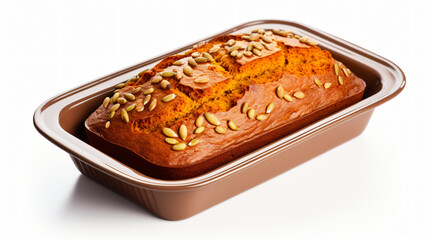 Plate with Pumpkin Bread