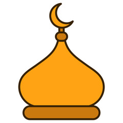mosque dome. ramadan decoration