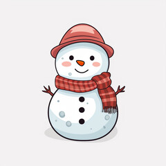 snowman with hat