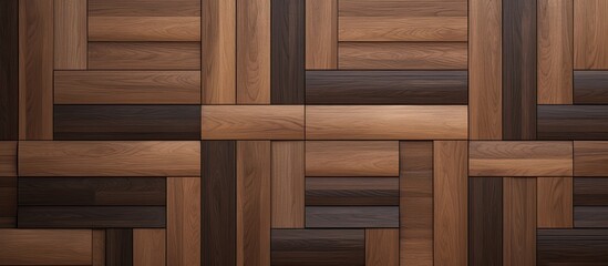Seamless texture of parquet with a diffuse map and dark wood pattern.