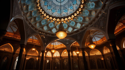 Obraz premium Beautiful mosque Architectural Grandeur