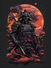 samurai man created with ai