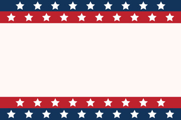American flag background. 4th of July independence day background. Vector illustration