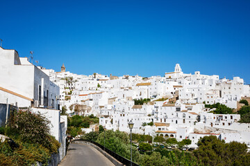 Beautiful view on Vejer de la Frontera, Spain, Andalusia region, Costa de la Luz, Cadiz district,...