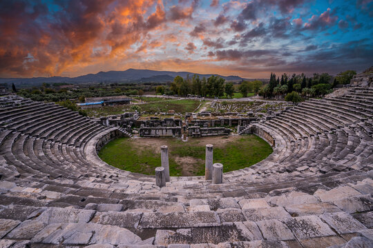 Miletus Ancient City view in Turkey