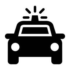 Obraz premium Police car icon