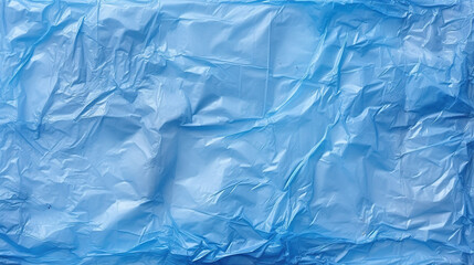 Obraz premium Blue plastic bag texture background. 