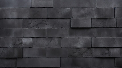 Dark gray brick wall texture background. \