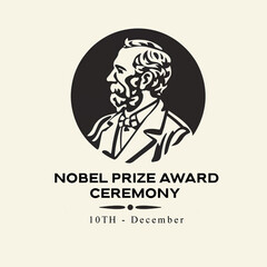 Nobel prize award ceremony 10 December - obrazy, fototapety, plakaty