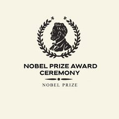 Nobel Prize Award Ceremony template - obrazy, fototapety, plakaty