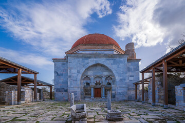 İlyas Bey Mosque view in Balat Village of Turkey