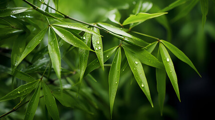 Fototapeta premium Bamboo plant Leaves