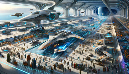 Futuristic Spaceport