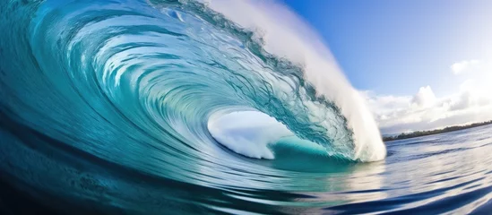 Foto op Plexiglas Riding the blue waves in Bali. © AkuAku