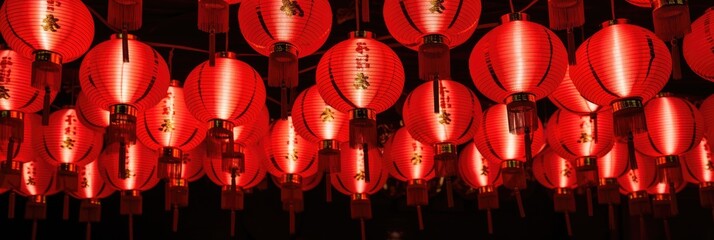 Chinese lanterns. Japanese asian new year red lamps festival Chinese New Year Lanterns