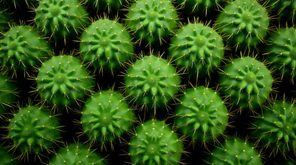 Cactus flowers pattern background