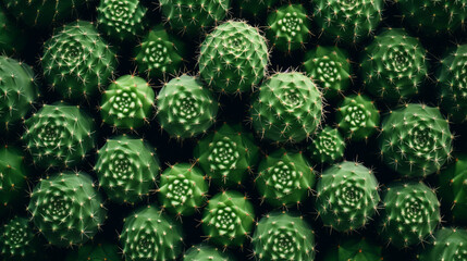 Cactus flowers pattern background