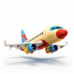 airplane isolated on white