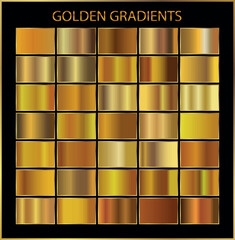 Gold background texture vector icon seamless pattern. Light, realistic, elegant, shiny, metallic and golden gradient illustration. Mesh material. Design for frame, ribbon, coin, abstract