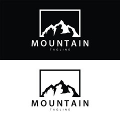 Mountain Logo Simple Design Adventure Model Silhouette Landscape Simple Modern Style Brand Product Business