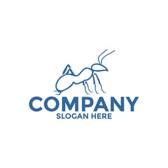 Ant Logo Design template. Vector Ant Illustration