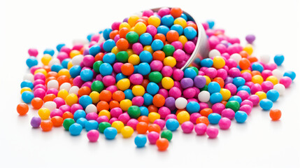 Fototapeta na wymiar Colorful candy sprinkles