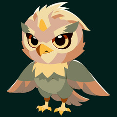 Eagle Big eye cute full body