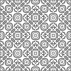  Figures from lines.Abstract background. Black  pattern for web page, textures, card, poster, fabric, textile. Repeat pattern. 