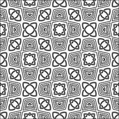  Figures from lines.Abstract background. Black  pattern for web page, textures, card, poster, fabric, textile. Repeat pattern. 