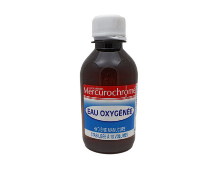 Flacon eau oxyg&eacute;n&eacute;e de Mercurochrome