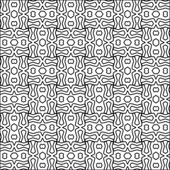  Figures from lines.Abstract background. Black  pattern for web page, textures, card, poster, fabric, textile. Repeat pattern. 