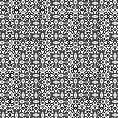  Figures from lines.Abstract background. Black  pattern for web page, textures, card, poster, fabric, textile. Repeat pattern. 