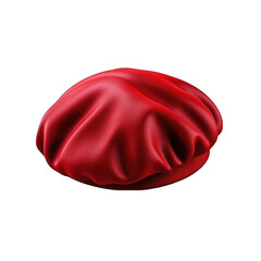 Red Beret Isolated on Transparent or White Background, PNG
